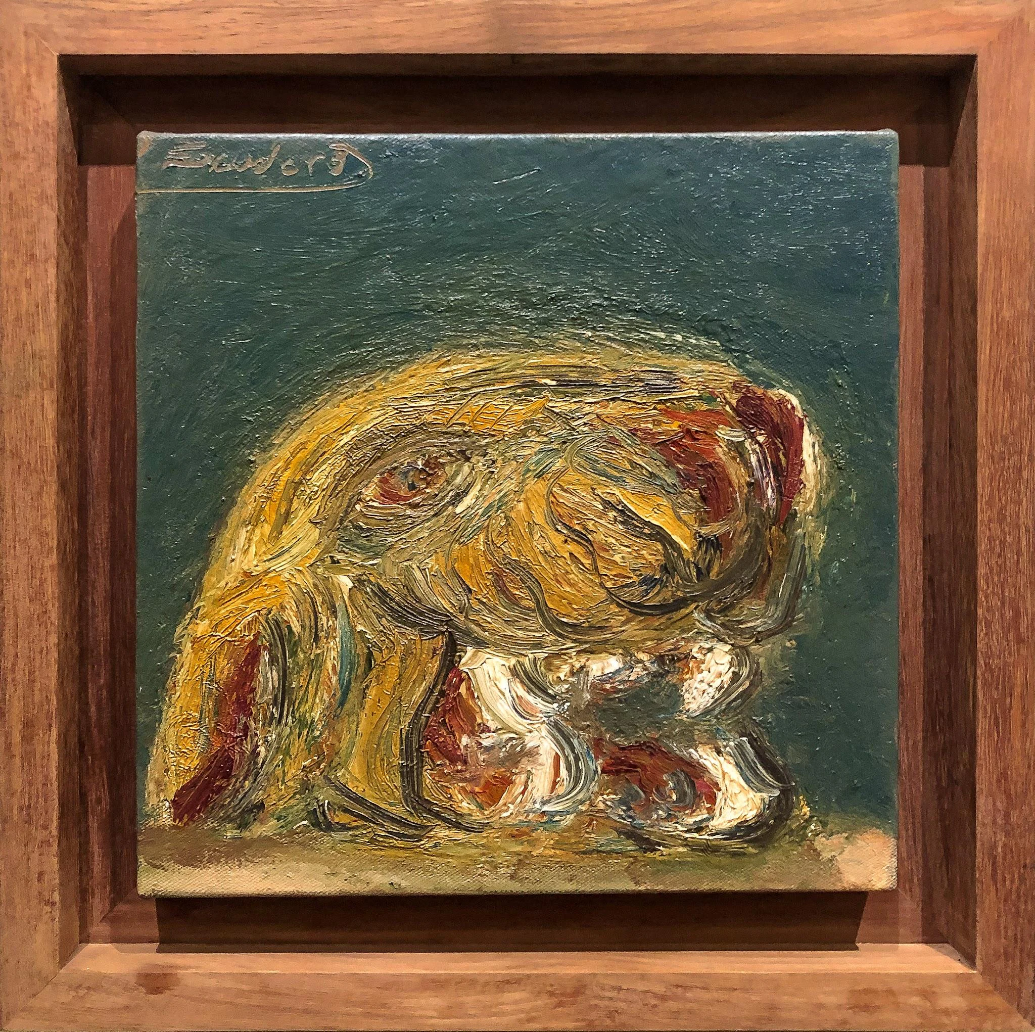 Cabeza de jaguar, obra de César Escudero