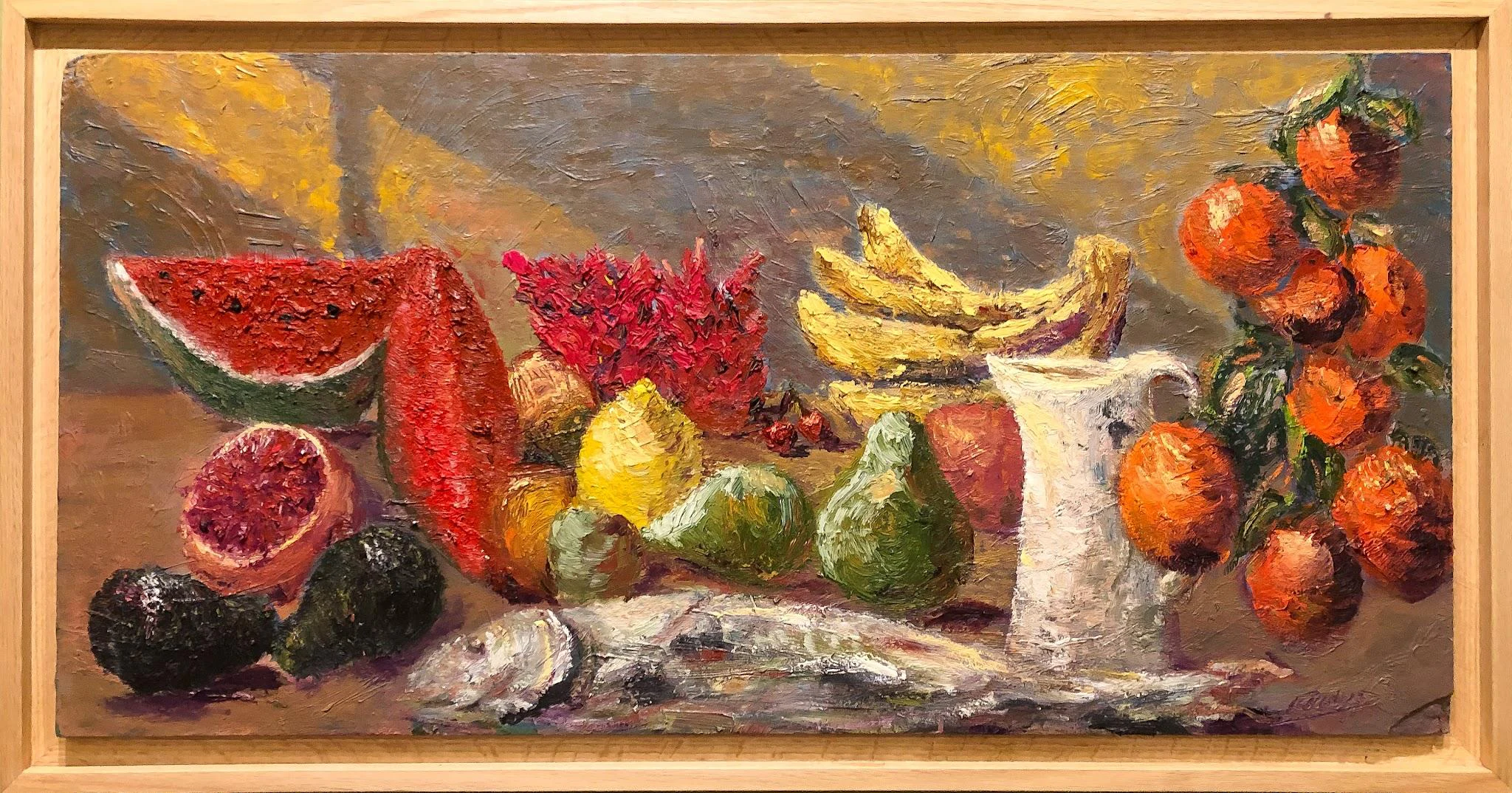 Más bien la vida con sus salones de espera II, obra de César Escudero