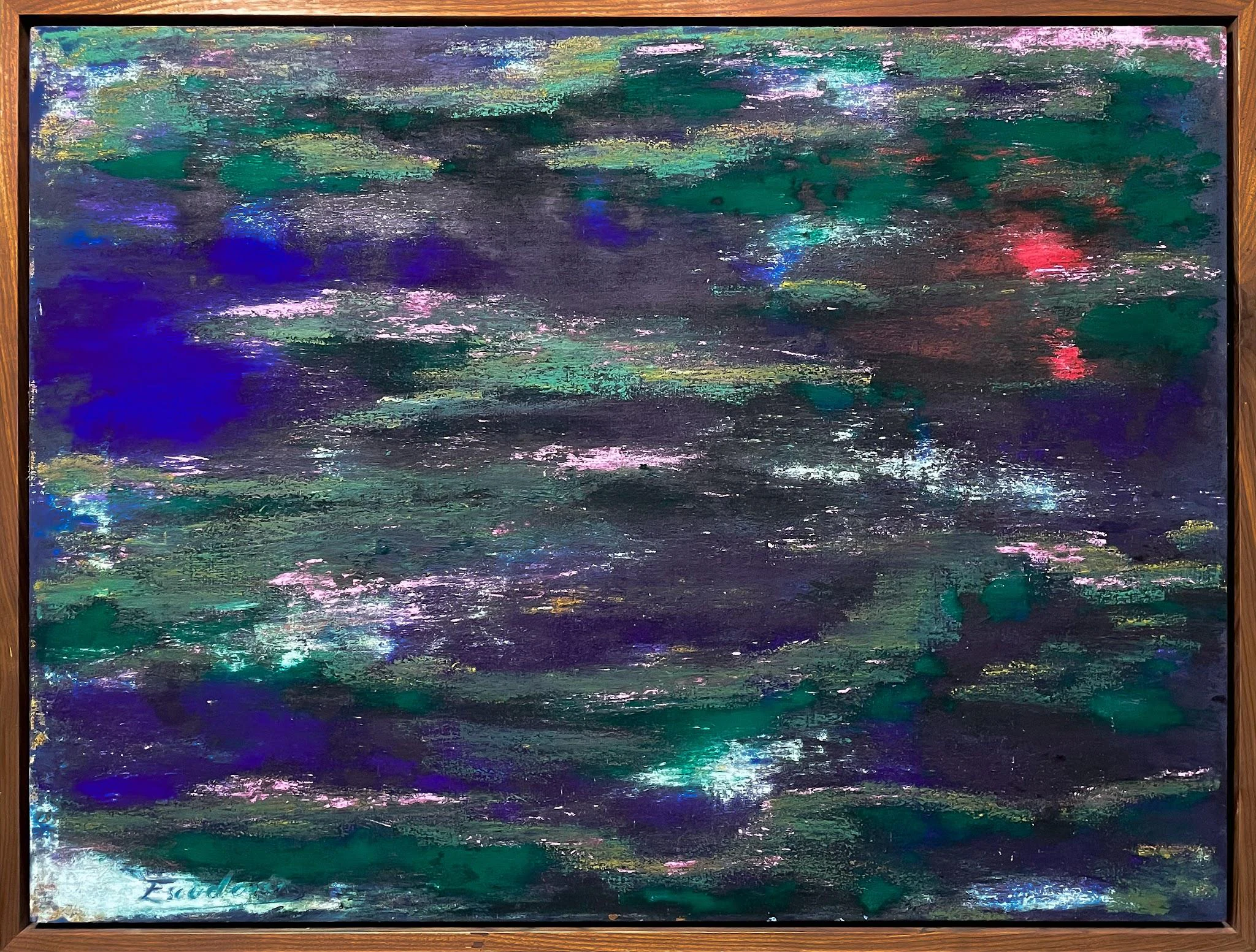 Reflejo de luna roja en fango, obra de César Escudero