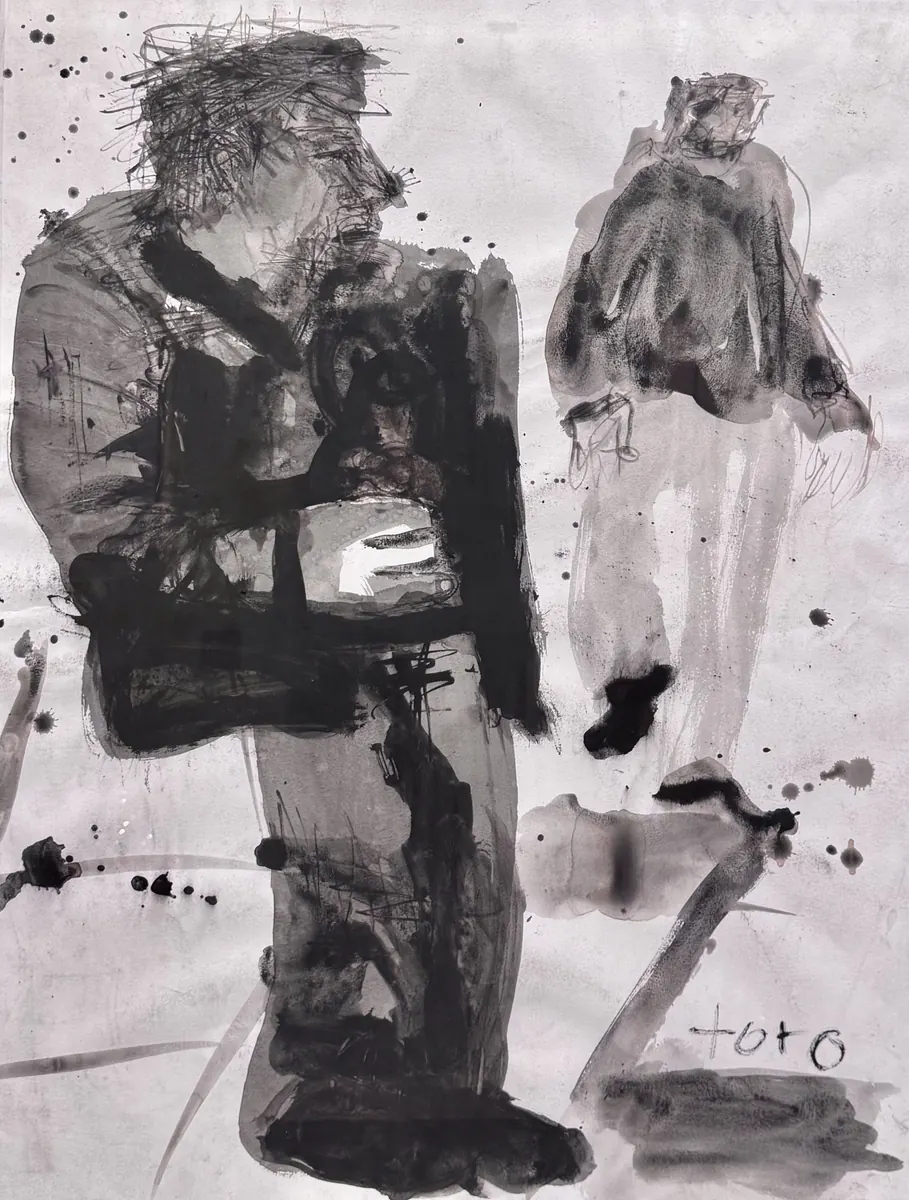 Lumpen, obra original de Toro Amillategui; Tinta china sobre papel · 60 x 79 cm · s/f, Anomalía Arte CDMX