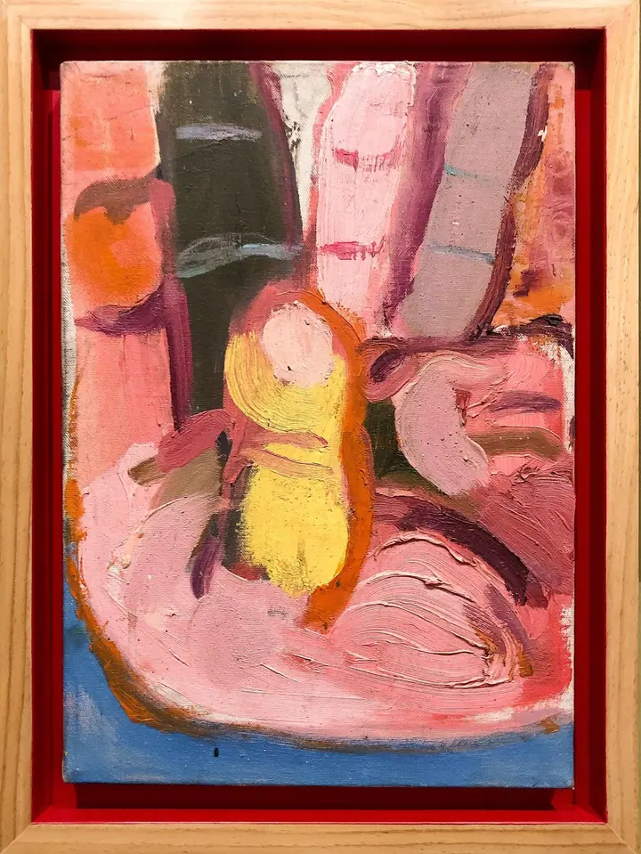 Mano, obra original de Toro Amillategui; Óleo sobre lienzo · 47 x 35 x 4 cm · 2022, Anomalía Arte CDMX